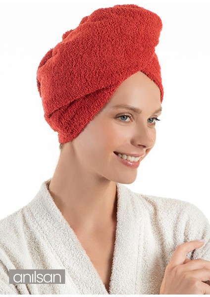 %100 Pamuk Kiremit Havlu Bone Saç Kurutma Bonesi Kafa Havlusu Duş Banyo Bonesi Islak Saç Kurulama Bone