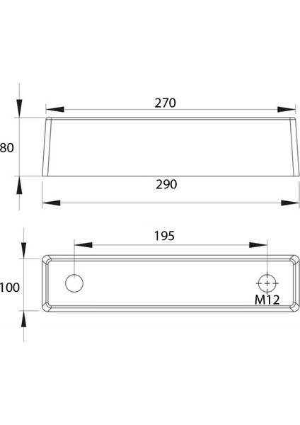 Tır Kamyon Kasa Arka Dyama Takozu 270X290 mm fiyatları