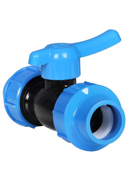 25X25 Pp Kaplin Çıkışlı Küresel Vana