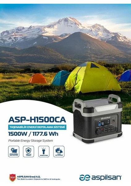 ASP-H1500CA 1500W 1177.6Wh Enerji Depolama Sistemi fiyatları