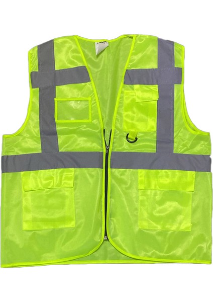 Mühendis Tip Fosforlu Yelek Sarı