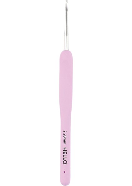 Hello Silikon Saplı Tığ, Örgü Tığı, Pembe, 2.2mm