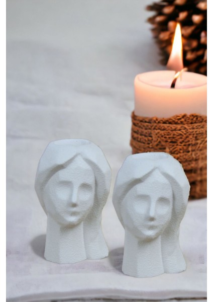 Şamdan Mumluk Dekoratif Mumluk Tealight Mumluk Model 11 Ikili Mumluk indirimleri