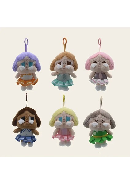 Yeni Crybaby × Uçan Küçük Polis Peluş Anahtar Kolye Kawaii Karikatür Sevimli Peluş Bebek Sırt Çantası Kolye Oyuncakları Kadın Hediyeler Renk: Random 1 (Yurt Dışından)