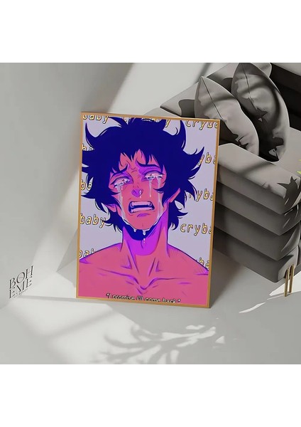 Anime D-Devilman C-Crybaby Poster Çerçeveli Poster Yok Kraft Kulübü Kağıt Vintage Poster Duvar Sanatı Yatak Odası Çalışması Çıkartmalar Renk: Z3/boyut: 15X20CM (Yurt Dışından)