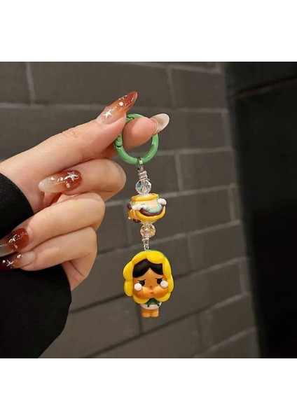 Yeni Crybaby Keychain Anime Karikatür Keyasyon Takımları Kawaii Sırt Çantası Dekorasyon Araba Anahtar Aksesuarları Çocuk Doğum Günü Hediyesi: E (Yurt Dışından)