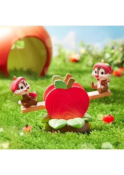Pop Mart Mickey ve Friends Series Anime Action Figür Tahmin Tahmini Torba Süsleme Figürinleri Ev Dekoru Masa Renk: Tahterevalli Çalma (Yurt Dışından)
