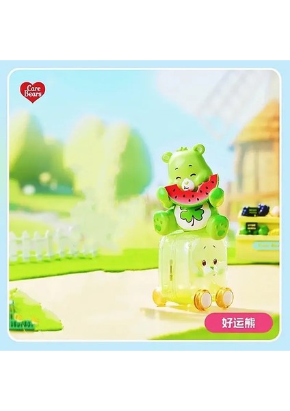 Yeni Satış Miniso Happy Tour Serisi Bakım Ayı Karikatür Bear Collection Bebek Oyuncak Anime Figürleri Model Gaga Çocukları Doğum Günü Hediyesi Renk: D/boyut: Kutu ile (Yurt Dışından)