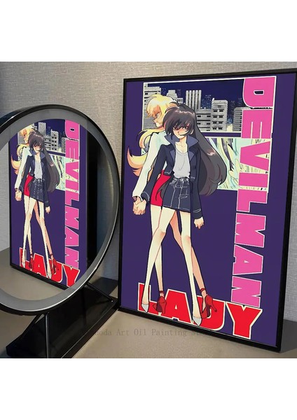 C-Crybaby D-Davilman Poster Kendinden Yapışkan Sanat Su Geçirmez Kağıt Sticker Kahve Evi Oda Duvar Dekoru Renk: Z5/boyut: 10X15CM Çerçeve Yok (Yurt Dışından)
