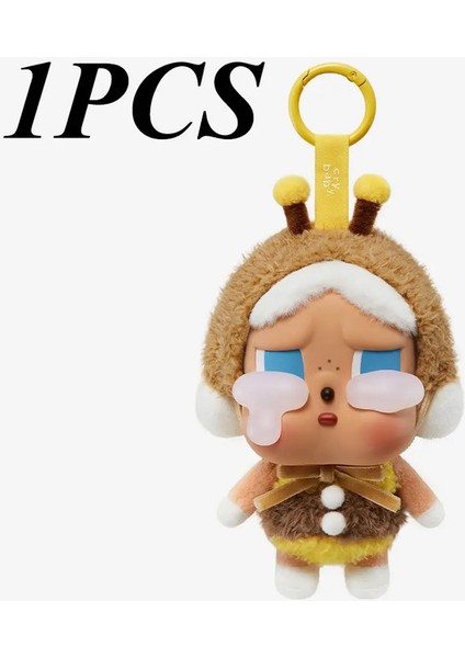 Crybaby Gözyaşı Fabrikası Vinil Yüz Peluş Hediye Bebek Ağlayan Bebek Kutusu Anahtarlık Sırt Çantası Kolye Renk: B (Yurt Dışından)