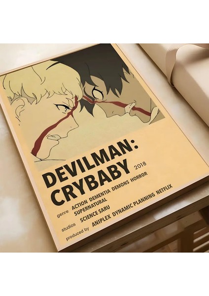 Epc Anime Devilman Crybaby Poster Hd Posterler Ev Odası Cafe Dekor Sanat Duvar Resmi Picturecolor: Z2/boyut: 15X20CM Çerçeve Yok (Yurt Dışından)