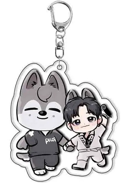 Skzoo Stray Kids Keychain Akrilik Kpop Keychain Aksesuarları, Sokak Çocuk Aksesuarları Yaratıcı Çantalar Araba Keychain Arkadaşları Hediye Renk: Z24 (Yurt Dışından)