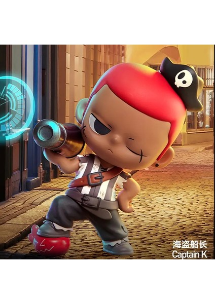 Pop Mart Kubo Karakter Serisini Seçin Kutu Oyuncaklar Tahmin Tag Gizem Kutusu Mistery Caixa Action Figür Şaşırtıcı Sevimli Model Renk: Kaptan K (Yurt Dışından)