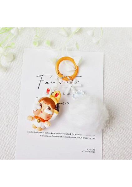 Yeni Mini Crybaby Keychain Kolye Kawaii Cartoon Creative Üç Boyutlu Bebek Öğrencileri Tag Araba Ana Zinciri Kadınlar ve Erkekler Hediye Renkleri: N (Yurt Dışından)