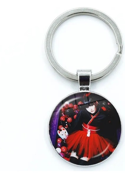 Babymetal Japon Kız Metal Grup Simgeleri Anahtarlık Cam Cabochon Anahtarlık Çanta Araba Anahtar Zincir Yüzük Tutucu Takılar Mücevher Hediye Scolor: 10 (Yurt Dışından)