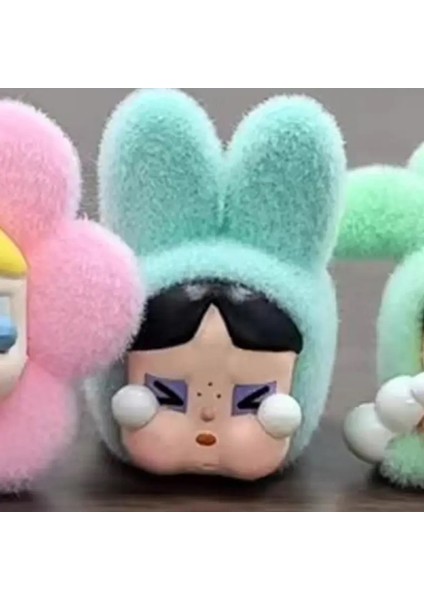Mini Yeni Crybaby x Power Kız Serisi Kutu Oyuncak Mini Bebek Sevimli Çizgi Film Karakter Dekorasyon Serisi Dekoratif Kız Hediye Renk: Sarı (Yurt Dışından)