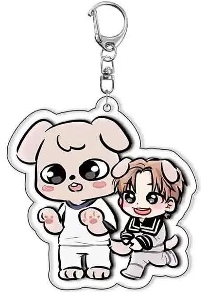 Skzoo Stray Kids Keychain Akrilik Kpop Keychain Aksesuarları, Sokak Çocuk Aksesuarları Yaratıcı Çantalar Araba Keychain Arkadaşları Hediye Renk: Z19 (Yurt Dışından)