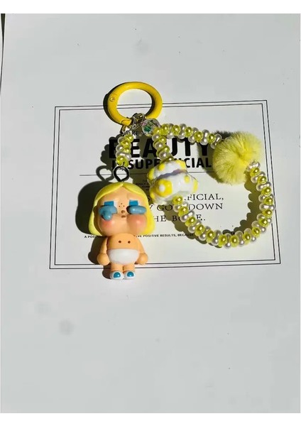 Yeni Crybaby Keychain Kawaii Araba Kolye Sırt Çantası Dekor Anime Diy Karikatür Sevimli Kadın Kız Hediyeler Için Renk: C05 (Yurt Dışından)