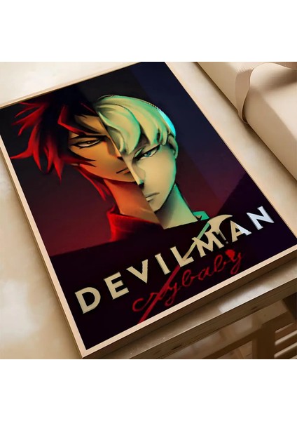 Epc Klasik Anime Devilman Crybaby Poster Hd Posterler Ev Odası Kafe Dekor Sanat Duvar Boyama Resim Renk: Z6/boyut: 15X20CM Çerçeve Yok (Yurt Dışından)
