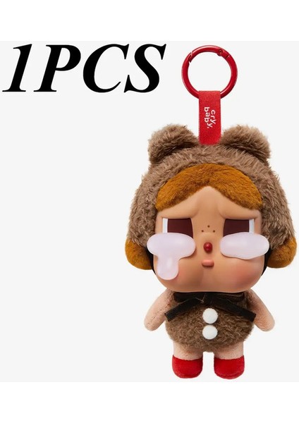 Crybaby Gözyaşı Fabrikası Vinil Yüz Peluş Hediye Bebek Ağlayan Bebek Kutusu Anahtarlık Sırt Çantası Kolye Renk: E (Yurt Dışından)