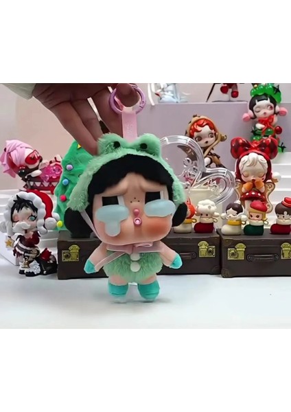 2025 Yeni Crybaby Crying Again Seri Serisi Kutu Figürleri Vinil Yüz Bebeği Krybaby Kolye Keychain Gizem Kutusu Oyuncak Hediye Renk: Kahverengi (Yurt Dışından)
