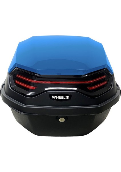 XT08-YB 32 Litre Motosiklet Arka Çanta Yamaha Mavi Parlak Su Geçirmez ABS Çift Kilitleme Üniversal fiyatları