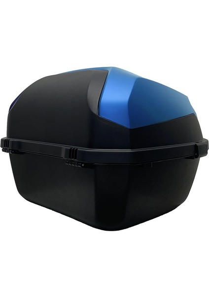 XT08-YB 32 Litre Motosiklet Arka Çanta Yamaha Mavi Parlak Su Geçirmez ABS Çift Kilitleme Üniversal