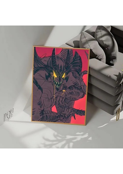 Anime D-Devilman C-Crybaby Poster Çerçeveli Poster Yok Kraft Kulübü Kağıt Vintage Poster Duvar Sanatı Yatak Odası Çalışması Çıkartmalar Renk: Z2/boyut: 15X20CM (Yurt Dışından)