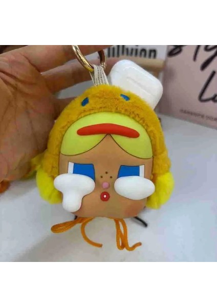 Yeni Cry Bebek Kulaklık Çantası Vinil Yüz Peluş Anahtarlık Kolye Bebeği Modaya Modaya Defol Oyun Karikatür Bear Duck Serisi Kolye Sürpriz Hediye Kol: Kahverengi (Yurt Dışından)