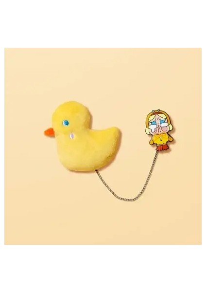 Popmart Crybaby Againt Again Serisi Peluş Rozet Kutu Tahmin Tahmini Gizem Kutusu Oyuncak Bebek Sevimli Anime Figür Masaüstü Süsler Renk: Ördek You (Yurt Dışından)