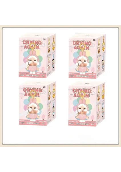 Sıcak Geliyor Crybaby Kutu Tekrar Ağlama Serisi Vinil Bebek Oyuncak Hayvan Kolye Anahtarı Gizem Kutusu Hediye Yüksek Kaliteli Versiyon Renk: 4 Pcs (Yurt Dışından)