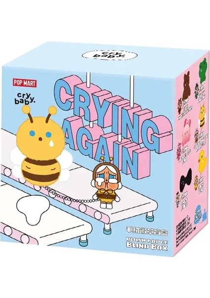 Stock Crybaby Againt Again Serisi Peluş Rozet Kutu Tahmin Tahmin Torbası Gizem Kutusu Oyuncak Bebek Sevimli Anime Figür Masaüstü Süsler: 1 Kutu (Yurt Dışından)