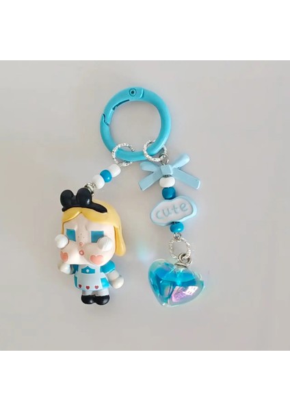 Yeni Mini Crybaby Kristal Anahtarlıklar Sevimli Karikatür Üç Boyutlu Bebek Sırt Çantaları Dekorasyon Kolye Araba Araba Anahtar Hediye Scolor: 14 (Yurt Dışından)