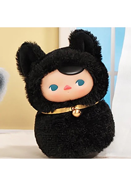 Pop Mart Pucky Roly-Poly Kitty Serisi-Vinil Peluş Kutu Gizem Kutusu Tahmini Toys Bebek Sevimli Anime Figür Masaüstü Süsler Kol: Noble Cat (Yurt Dışından)