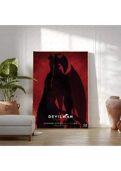 Anime Şeytanman Crybaby Anime Poster Yapışkan Duvar Sanatı Su Geçirmez Ev Yaşam Yatak Odası Estetik Dekor Renk: Z2/boyut: 15X20CMNOFRAME (Yurt Dışından)