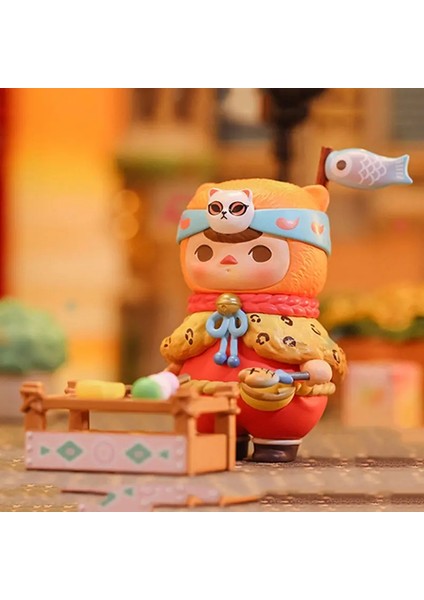 Pop Mart Pucky Festival Babies Serisi Kutu Oyuncaklar Anime Figür Bebek Gizemi Kutusu Kawaii Süslemeler Kızlar Için Sevimli Hediye: Stil 10/boyut: 6-8.8cm (Yurt Dışından)