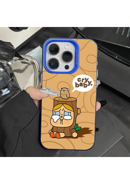 Iphone Için Sevimli C-Crybaby Bebek Telefon Kılıfı 16,15,14,13,12,11, Pro, Max, Plus, Mini, Xs, Se Anti-Fall Mavi Mat Sert Tampon Renk: Z3/malzeme: IPHONE11 (Yurt Dışından)