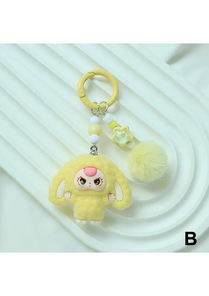 Yeni Crybaby Keychain KAWAII3D Bebek Üç Tear Anahtarlık Torbası Dıy Kolye Çantası Kolye Bebek Kolye Kawaii Anahtarlık Renk: B (Yurt Dışından)