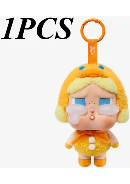 Crybaby Gözyaşı Fabrikası Vinil Yüz Peluş Hediye Bebek Ağlayan Bebek Kutusu Anahtarlık Sırt Çantası Kolye Renk: F (Yurt Dışından)