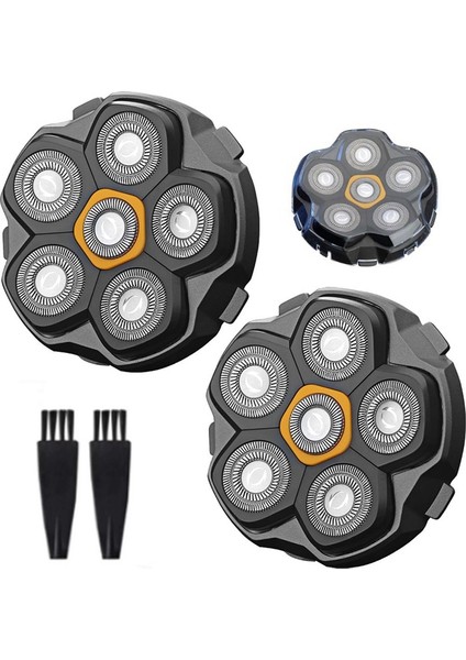 2 Adet 6 Bıçaklı Manyetik Yedek Tıraş Başlığı, Yıkanabilir Tıraş Bıçağı Başlıkları Erkekler Için Baş Tıraş Makinesi Yedekleri (Yurt Dışından) modelleri