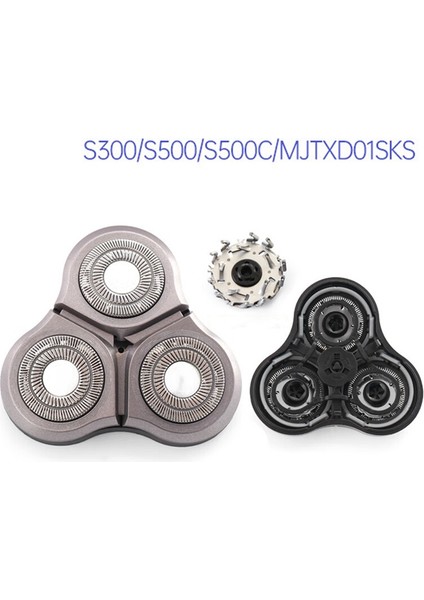 S500C S500 S300 Elektrikli Tıraş Makinesi Başlığı Için 3 Adet MJTXD01SKS Tıraş Makinesi Başlığı Kesici Başlık Aksesuarlarını Değiştirin (Yurt Dışından) fırsatları