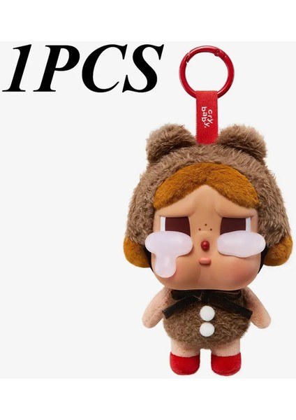 Crybaby Gözyaşı Fabrikası Vinil Yüz Peluş Hediye Bebek Ağlayan Bebek Kutusu Anahtarlık Sırt Çantası Kolye Renk: E (Yurt Dışından)
