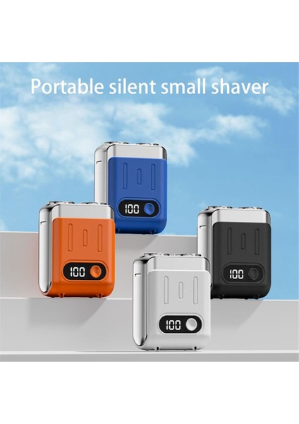 Taşınabilir Elektrikli Tıraş Makinesi Dijital Ekranlı Seyahat Düzeltici Elektrikli Sakal Tıraş Makinesi Tıraş Aleti Seyahat Tıraş Makinesi Turuncu (Yurt Dışından)