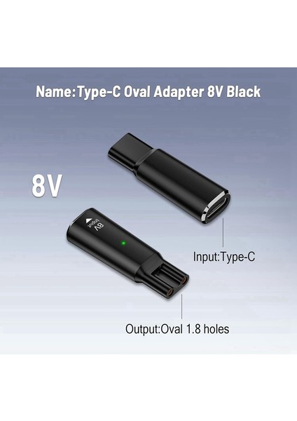8V HQ850 Tip-C Tıraş Makinesi Şarj Adaptörü Tek Bıçaklı Şarj Dönüştürücü QP2530 QP2630 Elektrikli Sakal Düzeltici B (Yurt Dışından) fırsatları