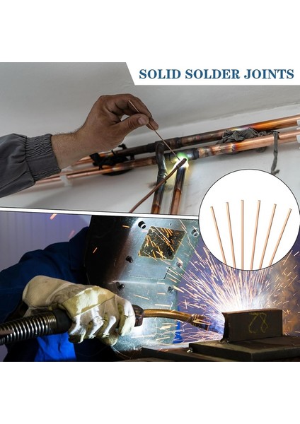 40 Çubuk Bakır Lehim Alaşımlı Düz Kaynak Çubuğu Endüstriyel Klima, Buzdolabı, Soğuk Hava Deposu, Hvac Için Uygundur (Yurt Dışından) modelleri