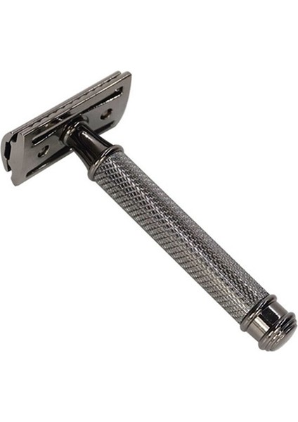 Gri Siyah Ayarlanabilir Çift Kenarlı Klasik Güvenlikli Erkek Tıraş Bıçağı Taban Kesici Başlık Kılıfı (Yurt Dışından) modelleri