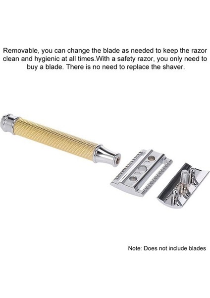 Gri Siyah Ayarlanabilir Çift Kenarlı Klasik Güvenlikli Erkek Tıraş Bıçağı Taban Kesici Başlık Kılıfı (Yurt Dışından) indirimleri