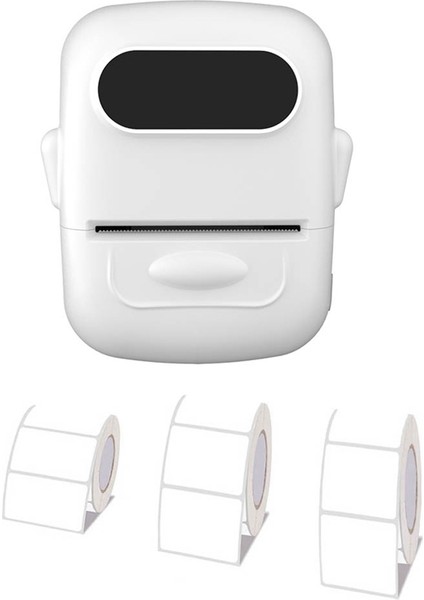 Taşınabilir Etiket Yazıcısı Termal Yazıcı Mürekkepsiz Yapışkanlı Isim Etiketi Etiketleme Makinesi 3 Rulo Kağıt Beyazına Benzer (Yurt Dışından) fiyatları