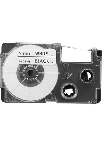 3'lü Paket 9 mm Siyah Beyaz Etiket Bandı Etiket Yapıcı -120, -60, -100, KL750B, KL750, KL7200 Etiket Yapıcılarla Uyumlu (Yurt Dışından) fiyatları
