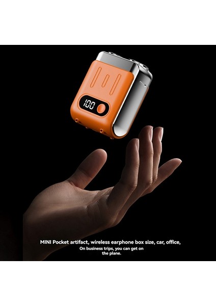 Taşınabilir Elektrikli Tıraş Makinesi Dijital Ekranlı Seyahat Düzeltici Elektrikli Sakal Tıraş Makinesi Tıraş Aleti Seyahat Tıraş Makinesi Turuncu (Yurt Dışından) modelleri